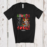 MacnyStore - Personalized Custom Name Santa's Silliest Corgi; Lovely Christmas Lights Plaid Corgi Owner Lover T-Shirt