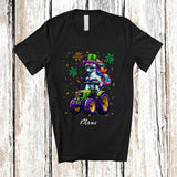 MacnyStore - Personalized Custom Name Unicorn On Tractor; Lovely Mardi Gras Unicorn Driver; Parades Group T-Shirt