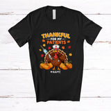 MacnyStore - Personalized Custom Name Thankful For My Patients; Humorous Thanksgiving Turkey Nurse Nursing T-Shirt