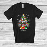 MacnyStore - Personalized Custom Name Petanque Christmas Tree Lights; Awesome X-mas Sport Player Team T-Shirt