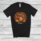 MacnyStore - Personalized Custom Name Volleyball Turkey; Amazing Thanksgiving Rainbow; Sport Player Team T-Shirt