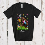 MacnyStore - Personalized Custom Name Bigfoot Eating Taco; Humorous Easter Day Bunny Bigfoot; Food Lover T-Shirt
