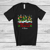MacnyStore - Personalized Custom Name Certified Nursing Assistant; Merry Christmas Winter CNA Nurse T-Shirt