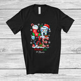 MacnyStore - Personalized Custom Name LOVE Dental Life; Lovely Christmas Santa Tooth Snow; Dentist Tools Squad T-Shirt