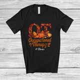 MacnyStore - Personalized Custom Name Occupational Therapy; Happy Thanksgiving Fall OT OTA Nurse T-Shirt