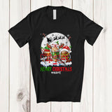 MacnyStore - Personalized Custom Name Merry Christmas; Amazing X-mas Moon Coffee With Nurse Tools; Family T-Shirt