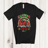 MacnyStore - Personalized Custom Name Christmas Squad; Joyful Three Cardinal Bird Collection Rainbow; Animal T-Shirt