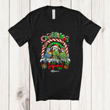 MacnyStore - Personalized Custom Name Christmas Squad; Joyful Three Macaw Collection Rainbow; Animal T-Shirt