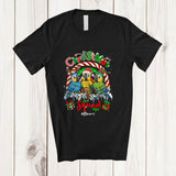 MacnyStore - Personalized Custom Name Christmas Squad; Joyful Three Parrot Collection Rainbow; Animal T-Shirt