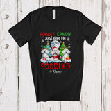 MacnyStore - Personalized Custom Name Forget Candy Give Me Poodles; Lovely Christmas Three Poodles Owner T-Shirt