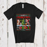 MacnyStore - Personalized Custom Name I Want A Guinea Pig For Christmas; Cheerful Sweater Dabbing Santa T-Shirt