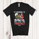 MacnyStore - Personalized Custom Name Beginning TO Cost Like Christmas; Humorous Santa Shopping Cart T-Shirt