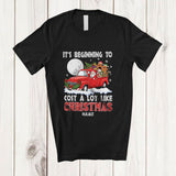 MacnyStore - Personalized Custom Name Beginning TO Cost Like Christmas; Humorous Santa Shopping Pickup Truck T-Shirt