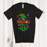 MacnyStore - Personalized Custom Name The Pickleballs Elf; Wonderful Christmas Elf Family; Sport Playing Player T-Shirt