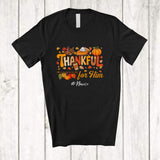 MacnyStore - Personalized Custom Name Thankful For Him; Happy Thanksgiving Fall Pumpkin Pie Turkey; Couple T-Shirt