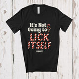 MacnyStore - Personalized Custom Name Not Going To Lick Itself; Merry Christmas Adult Candy Canes; Family T-Shirt