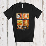 MacnyStore - Personalized Fall Vibes; Amazing Thanksgiving Custom Name Cat Owner; Plaid Family T-Shirt