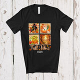 MacnyStore - Personalized Fall Vibes; Amazing Thanksgiving Custom Name Dachshund Owner; Plaid Family T-Shirt
