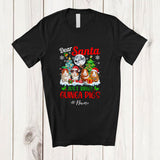 MacnyStore - Personalized Custom Name Santa Just Bring Guinea Pigs; Joyful Christmas Moon Trees Four Animals T-Shirt