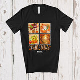 MacnyStore - Personalized Fall Vibes; Amazing Thanksgiving Custom Name Flamingo Lover; Plaid Family T-Shirt
