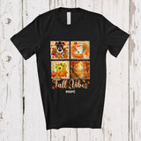 MacnyStore - Personalized Fall Vibes; Amazing Thanksgiving Custom Name French Bulldog Owner; Plaid Family T-Shirt