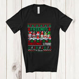 MacnyStore - Personalized Custom Name Friends Christmas Squad; Amazing X-mas Sweater Gnomes Gnomies T-Shirt