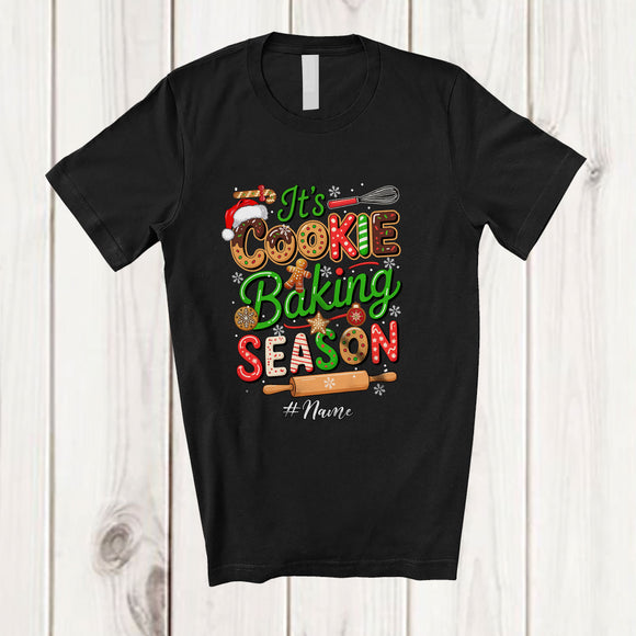MacnyStore - Personalized Custom Name It's Cookie Baking Season; Amusing Christmas Gingerbread; Baker Family T-Shirt