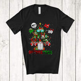 MacnyStore - 3Ho Optometree; Fantastic Christmas Tree Lights Plaid Glasses; Optometrist X-mas Group T-Shirt