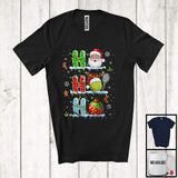MacnyStore - 3Ho; Wonderful Christmas Ornaments Santa Santa Tennis Player; Snowing Sport X-mas Team T-Shirt