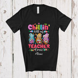 MacnyStore - Personalized Custom Name Chillin' With My Teacher Crew; Awesome Easter Three Bunny Gnomes T-Shirt