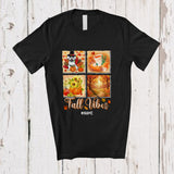MacnyStore - Personalized Fall Vibes; Amazing Thanksgiving Custom Name Maltese Owner; Plaid Family T-Shirt