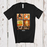 MacnyStore - Personalized Fall Vibes; Amazing Thanksgiving Custom Name Pug Owner; Plaid Family T-Shirt