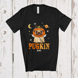 MacnyStore - Personalized Custom Name Pugkin; Adorable Thanksgiving Pug Pumpkin Face; Family Group T-Shirt