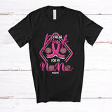 MacnyStore - Personalized Custom Name I Wear Pink For My Nana; Awesome Breast Cancer Sunflowers; Family T-Shirt