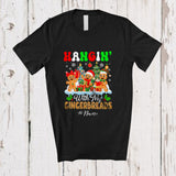 MacnyStore - Personalized Custom Name Hangin' With My Gingerbreads; Lovely Christmas Three Gingerbread Cookies T-Shirt