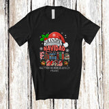MacnyStore - Personalized Custom Name Grandpa Navidad Family 2025; Awesome Christmas Santa Mexican Group T-Shirt