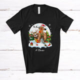 MacnyStore - Personalized Custom Name Santa Gingerbread Man Riding Sloth; Awesome Christmas Moon Baker T-Shirt