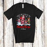 MacnyStore - Personalized Custom Name A Few Of My Favorite Things; Joyful Christmas Santa Elf Snowman Gnome T-Shirt