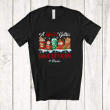MacnyStore - Personalized Custom Name Girl's Gotta Have Options; Humorous Christmas Coffee Lover Family T-Shirt
