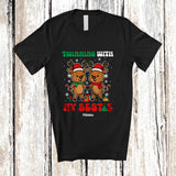 MacnyStore - Personalized Custom Name Twinning With My Bestie; Adorable Christmas Twin Reindeer; Family T-Shirt
