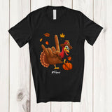 MacnyStore - Personalized Custom Name Hand Sign Turkey ASL Sign Language; Lovely Thanksgiving Family T-Shirt
