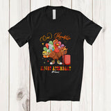 MacnyStore - Personalized Custom Name One Thankful Flight Attendant; Lovely Thanksgiving Turkey Proud Job T-Shirt