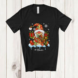 MacnyStore - Personalized Custom Name Gnome Plaid Snowing Around; Lovely Christmas Gnomies; Family Group T-Shirt