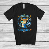 MacnyStore - Personalized Custom Name Jewdolph; Awesome Hanukkah Lights Reindeer; Family Group T-Shirt