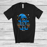 MacnyStore - Personalized Custom Name I'm The Jewish Elf; Happy Hanukkah Chanukah Lights Elf; Family T-Shirt