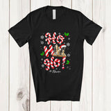 MacnyStore - Personalized Custom Name Ho3; Amusing Christmas Candy Canes Chess Player Team; Family T-Shirt