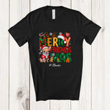 MacnyStore - Personalized Custom Name Merry Friendsmas; Adorable Christmas Friends Chihuahua Owner Lover T-Shirt