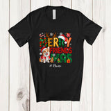 MacnyStore - Personalized Custom Name Merry Friendsmas; Adorable Christmas Friends Corgi Owner Lover T-Shirt
