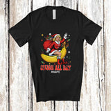 MacnyStore - Personalized Custom Name Sleigh All Day; Sarcastic Christmas Adult Santa Woman Riding Banana T-Shirt