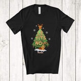 MacnyStore - Personalized Custom Name Let Tits Snow; Humorous Christmas Tree Gingerbread; Adult Family T-Shirt